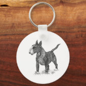 Bullterrier Keychain Schlüsselanhänger (Vorderseite)