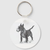 Bullterrier Keychain Schlüsselanhänger (Rückseite)