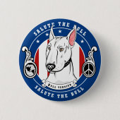 Bullterrier-Knopf Button (Vorderseite)