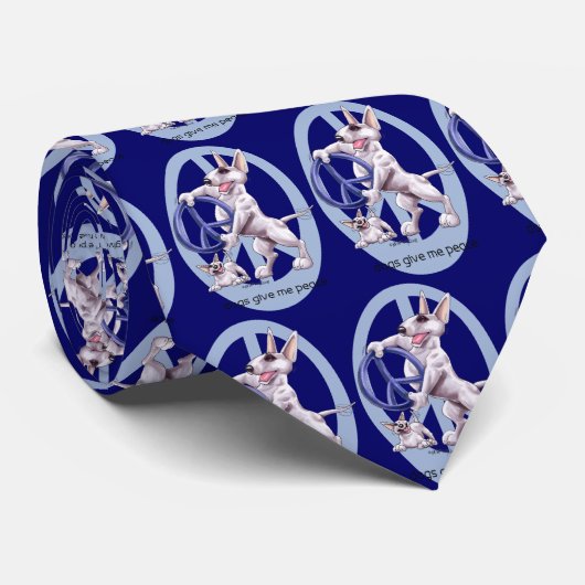 Bullterrier Krawatte (Gerollt)