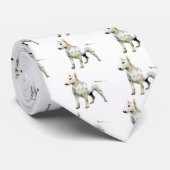 Bullterrier Krawatte (Gerollt)