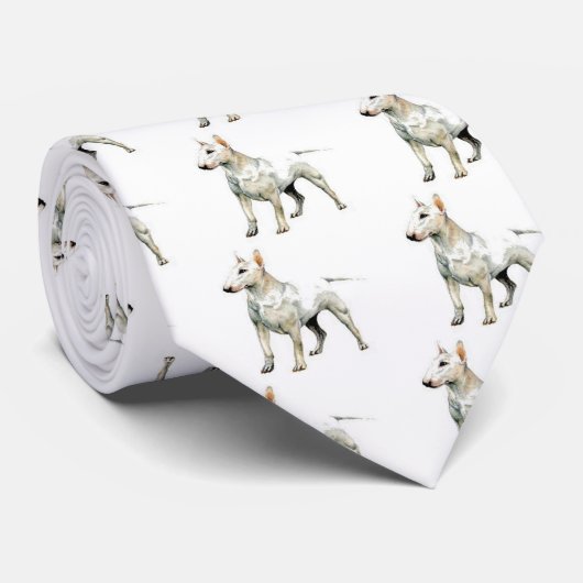 Bullterrier Krawatte (Gerollt)