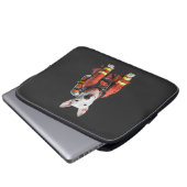 Bullterrier Laptopschutzhülle (Vorne Knopf)