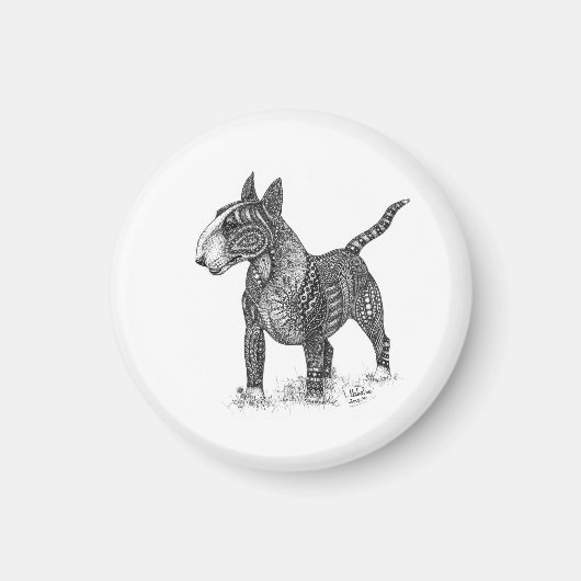 Bullterrier magnet (Vorne)