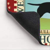 Bullterrier Mousepad (Ecke)