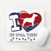 Bullterrier Mousepad (Mit Mouse)