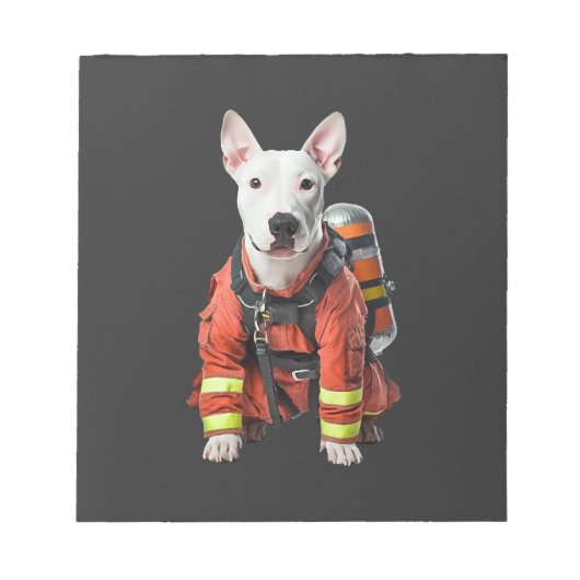 Bullterrier Notizblock (Vorderseite)