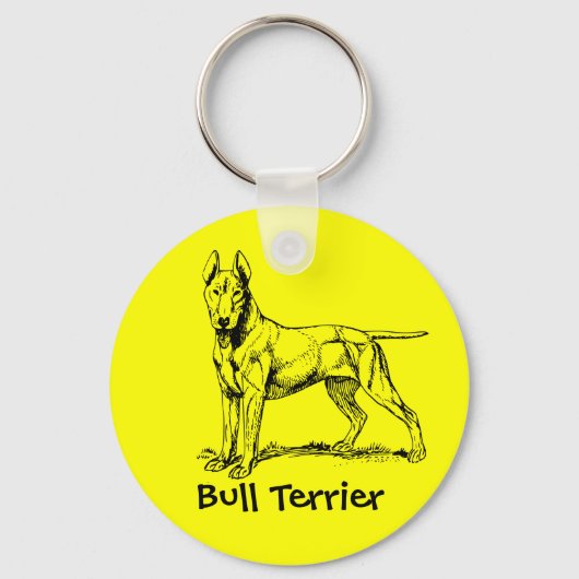Bullterrier Schlüsselanhänger (Vorderseite)