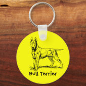 Bullterrier Schlüsselanhänger (Vorderseite)