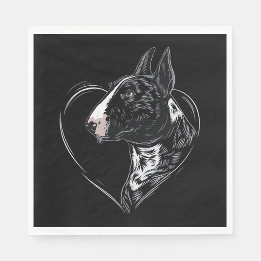 Bullterrier   serviette (Vorderseite)