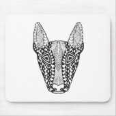 Bullterrier-Skizze Mousepad (Vorne)