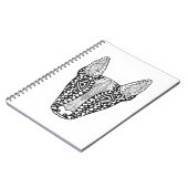 Bullterrier-Skizze Notizblock (Linke Seite)