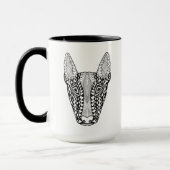 Bullterrier-Skizze Tasse (Links)