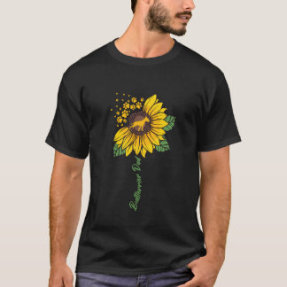 Bullterrier-Vater Sonnenblume Hunde-Liebhaber Gesc T-Shirt