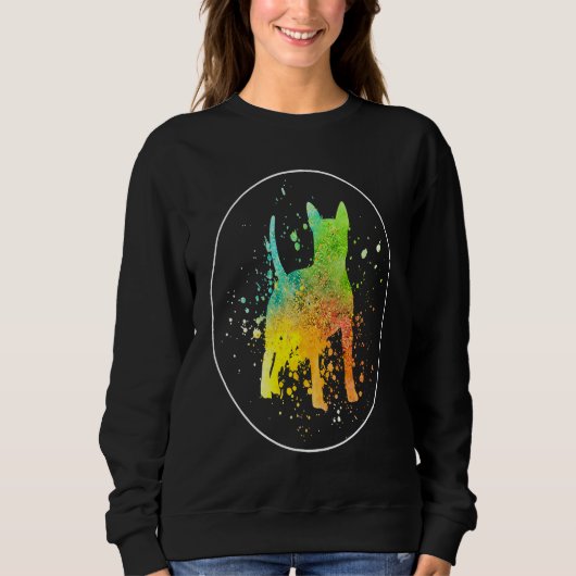 Bullterrier Vintage Sweatshirt (Vorderseite)