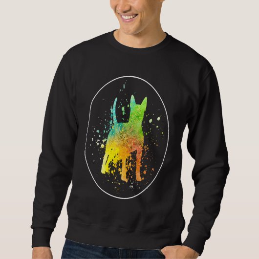 Bullterrier Vintage Sweatshirt (Vorderseite)