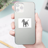 Bullterrier-Vinyl-Aufkleber Aufkleber (Telefon)