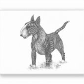 Bullterrier-Vinyl-Aufkleber Aufkleber (Vorderseite)