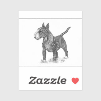 Bullterrier Vinyl Sticker