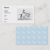 Bullterrier-Visitenkarten Visitenkarte (Vorne/Hinten)