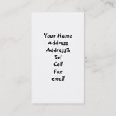 Bullterrier-Visitenkarten Visitenkarte (Rückseite)