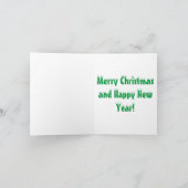 Bullterrier-Weihnachtskarte Feiertagskarte (Innenseite)