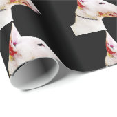 Bullterrierhundegeschenk-Packpapier Geschenkpapier (Rolleneckpunkt)