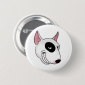 Bullterrierkopf Button (Vorne & Hinten)