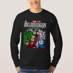 Bullvengers für niedliche Bulldoggen - T-Shirt