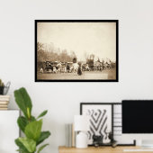 Bullwhacking Oxen SD 1887 Poster (Heimbüro)