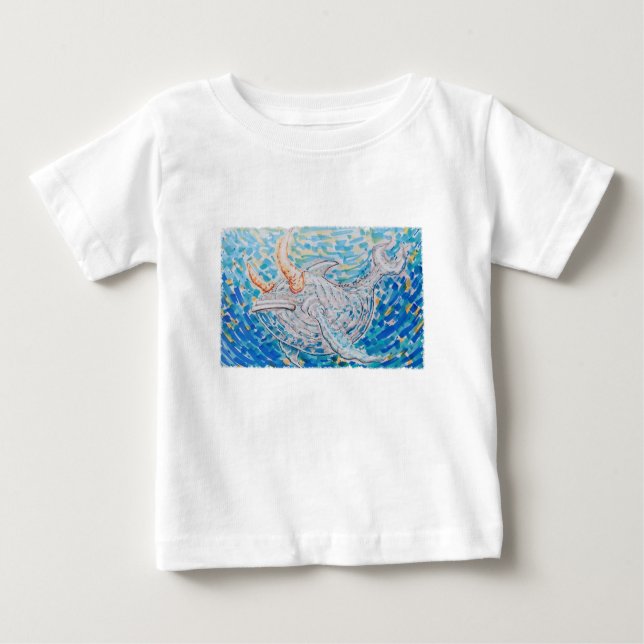 Bullwhale Baby T-shirt (Vorderseite)