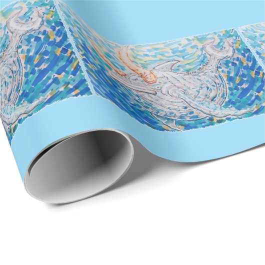 Bullwhale Geschenkpapier (Rolleneckpunkt)