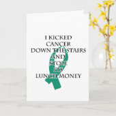 Bully Cancer (Aquamarines Band) Karte (Gelbe Blume)