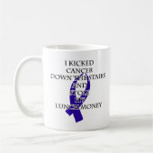 Bully Cancer (Dark Blue Ribbon) Kaffeetasse (Links)