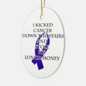 Bully Cancer (Dark Blue Ribbon) Keramikornament (Links)
