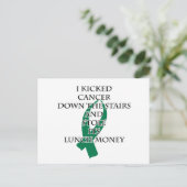Bully Cancer (Grüne Schleife) Postkarte (Stehend Vorderseite)