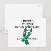 Bully Cancer (Grüne Schleife) Postkarte (Vorne/Hinten)