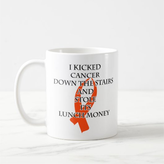 Bully Cancer (Orange Ribbon) Kaffeetasse (Links)