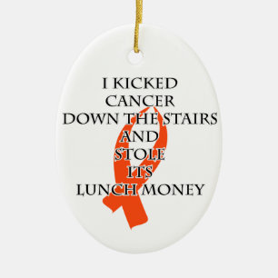 Bully Cancer (Orange Ribbon) Keramik Ornament