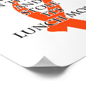 Bully Cancer (Orange Ribbon) Poster (Ecke)