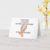 Bully Cancer (Peach Ribbon) Karte (Gelbe Blume)