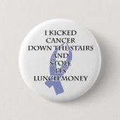 Bully Cancer (Periwinkle Ribbon) Button (Vorderseite)