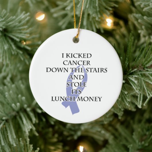 Bully Cancer (Periwinkle Ribbon) Keramik Ornament (Baum)
