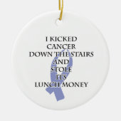 Bully Cancer (Periwinkle Ribbon) Keramik Ornament (Vorne)