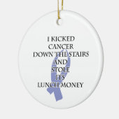 Bully Cancer (Periwinkle Ribbon) Keramik Ornament (Links)