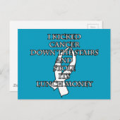 Bully Cancer (White Ribbon) Postkarte (Vorne/Hinten)