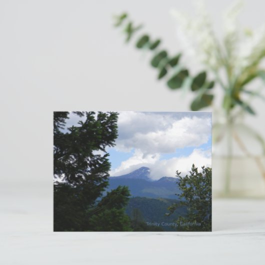 Bully Choop mit Wolken... Postkarte (Stehend Vorderseite)