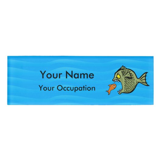 Bully Fish Namenschild (Vorderseite)