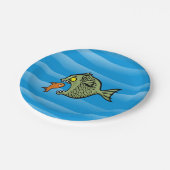 Bully Fish Pappteller (Schrägansicht)