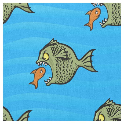 Bully Fish Pattern Stoff (Nahaufnahme)